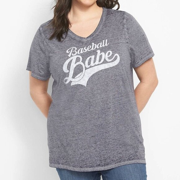 Lane Bryant Baseball Babe Graphic Tee (2xl) - Picture 1 of 9